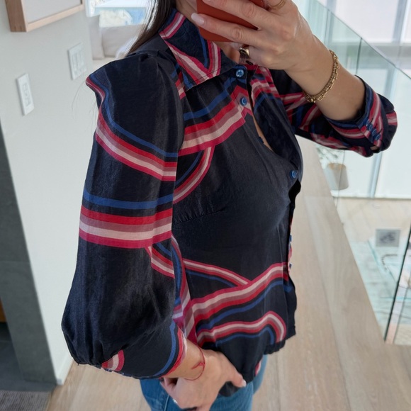 Custo Barcelona Multicolor Striped Button-Down Shirt - Picture 2 of 5